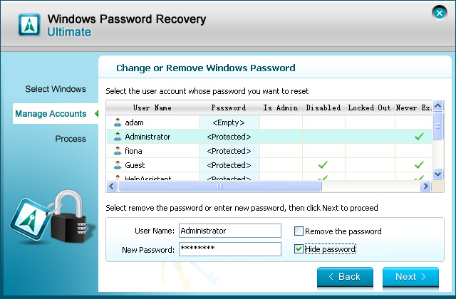 Windows Password Recovery Ultimate 8.18